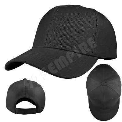 #ad Plain Solid Color Adjustable Baseball Cap Hats For Men Women Unisex $5.99