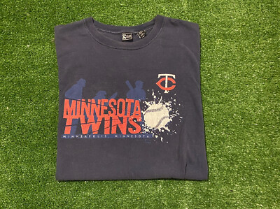 #ad Vintage Y2K Retro Gear for Sport Minnesota Twins baseball splash t shirt XL $31.49