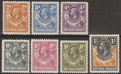 #ad EDSROOM 16372 Northern Rhodesia 4 10 LH 1925 29 Short Set George V CV$56 $29.95