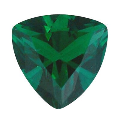 #ad Emerald Square Faceted Loose Gemstone 11 mm 4.54 Cts Vivid Cut Gemstone $29.98