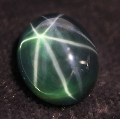 #ad 7.95 Ct Certified 6 Rays Green Star Natural Sapphire Cabochon Loose Gemstones $31.99
