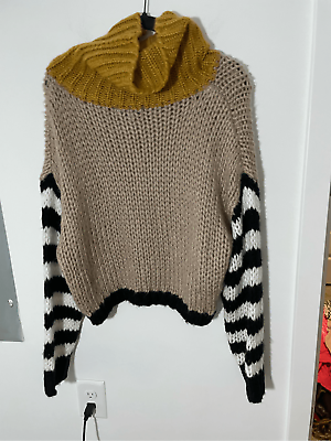 #ad Favlux Light Knit Turtleneck Women#x27;s Medium Acrylic Sweater $40.00
