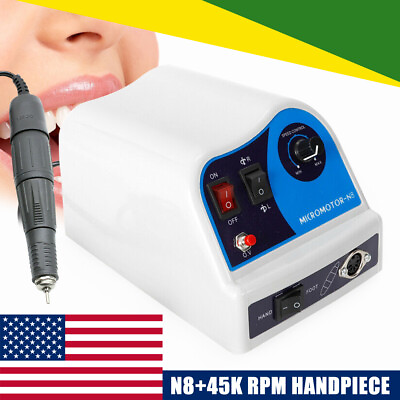 #ad Dental Lab Polishing Handpiece 45K RPM Electric Micromotor N8 Polisher $138.65