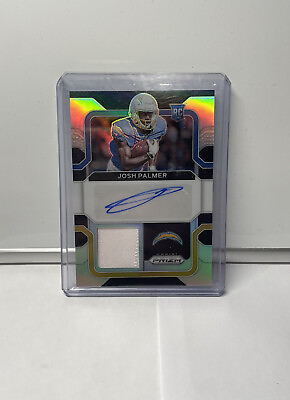#ad 2021 NFL Prizm JOSH PALMER RPA Rookie Patch Auto Silver 99 Chargers $18.00