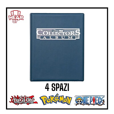 #ad Collector Album for Cards Pokemon Yu Gi Oh one piece Ultra PRO Blue 4 Pockets $8.00