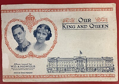 #ad King George VI 1937 Coronation Complete Set of 50 Wills Cigarette Cards $45.00