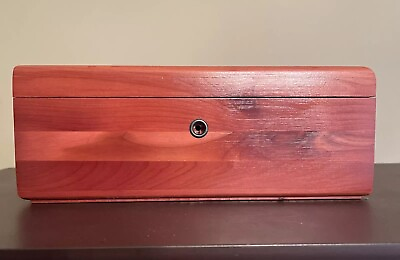 #ad NEW Vintage Lane Miniature Cedar Hope Chest With Key 1970s 1980s $25.99