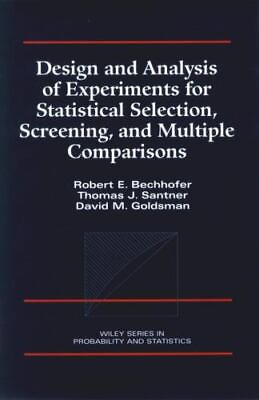 #ad Design and Analysis of Experiments for Statistical Selection Screening and Mul $8.62