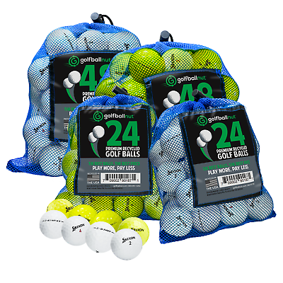 #ad AAAA Recycled Mixed Srixon Z Series Tour Golf Balls White Yellow 24 48 Packs $49.98