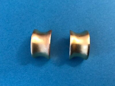 #ad GIVENCHY FABULOUS 1980’s ‘RUNWAY’ Clip EARRINGS 24 kt Gold Plated $180.00