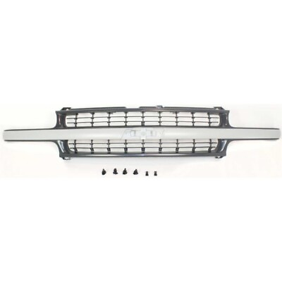 #ad For Chevy Silverado 1500 2500 Grille Assembly 1999 2002 Dark Gray Shell $152.40