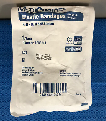 #ad MediChoice REB3114 Elastic Bandages 4quot; x 5.5yds Dual Self Closure 1 each $5.95