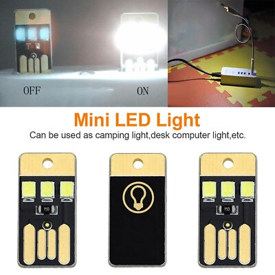 Batch 5 Mini Lamp LED Format Key USB Door Key Light White $7.34