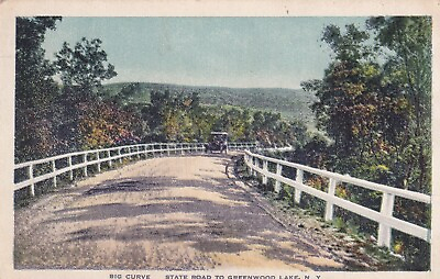 #ad Big Curve State Road To Greenwood Lake N.Y. Post card $20.00