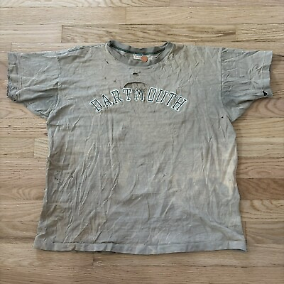 #ad Vintage 70s Champion Dartmouth College T shirt Single Stitch Distressed Thrashed $49.99