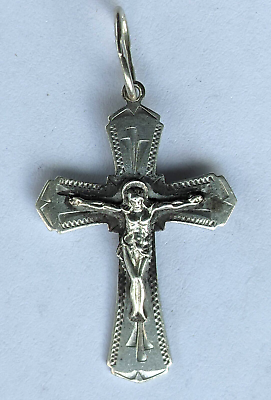 #ad Orthodox SOLID 925 Sterling Silver cross. $18.00