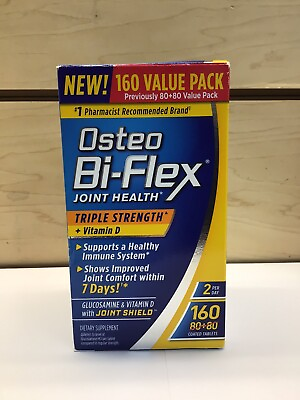#ad Osteo Bi Flex Joint Health Triple Strength Value Pack 160 Tablets 03 2026^ NEW $25.00