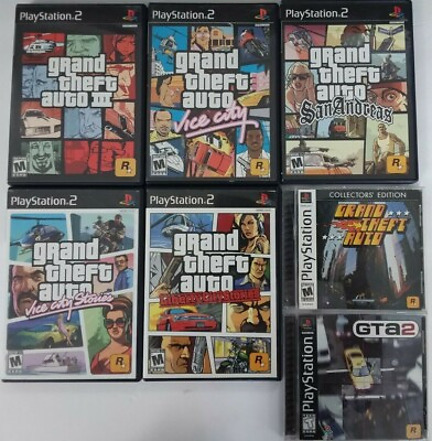 #ad Grand Theft Auto games Sony Playstation 2 Ps2 TESTED $10.99