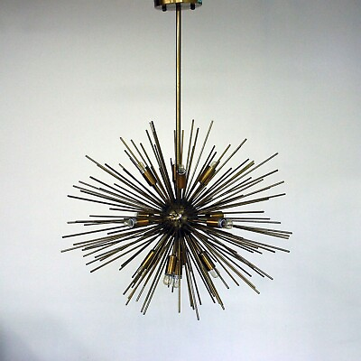 #ad Mid Century Style Brass Sputnik Chandelier Beautiful hanging Sputnik Chandelier $348.00