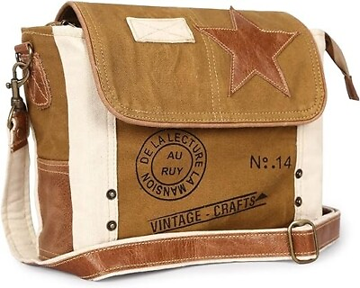 #ad Handmade Bag Crossbody Canvas Purse for Women Vintage Fashion Medium Handbag1 $51.96