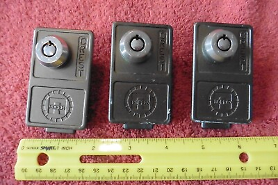 #ad Lot of 3 Crest Guardian Lock Box with ROPER Lock Wall Mount vintage $18.38
