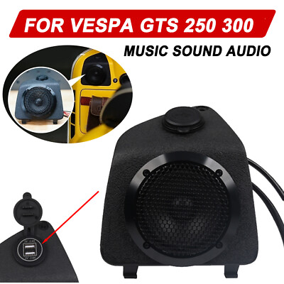 #ad For PIAGGIO Vespa GTS 300 250 GTS300 Music Sound Audio Amplifier Speakers $168.00