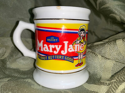 #ad Franklin Corner Store 1985 Miller Mary Jane Peanut Butter Porcelain Mug Vintage $18.50