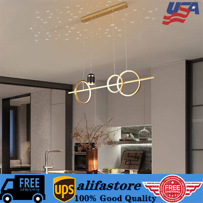 #ad Bedroom Modern 3 Circle Led Pendant Light Ceiling Chandelier Lamp Kitchen Island $41.80