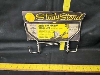 #ad Vintage On Card Study Stand Book Holder NOS Store Display $75.00