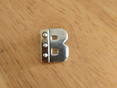 #ad Unbranded Marked Sterling And 18kt Gold The Letter B Initial Pendant $44.00