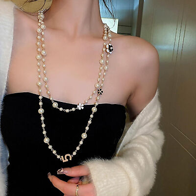 #ad Pearl Necklaces for Women Long Vintage Necklace Pearl Necklace $14.43