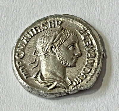 #ad Ancient Silver Coin Roman Empire Severus Alexander 222 235 AD. AR Denarius CNG $199.99