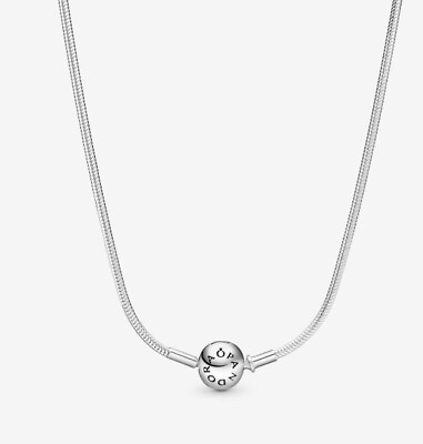 #ad AUTHENTIC PANDORA ESSENCE NECKLACE STERLING SILVER CHAIN 596004 45 17.7 IN $64.99