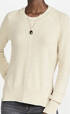 #ad Isabel Marant Etoile Kleen Oatmeal Light Grey Sweater Size 38 BNWT $173.00
