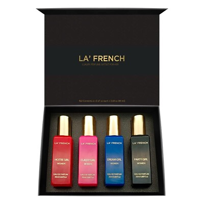 #ad La French Luxury Perfume Gift SET For Her Extra Long Lasting 4x20 ML $22.79