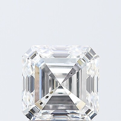 #ad 1.51 Carat ASSCHER Cut IGI Certified Lab Grown CVD Diamond E Color SI1 Clarity $499.00