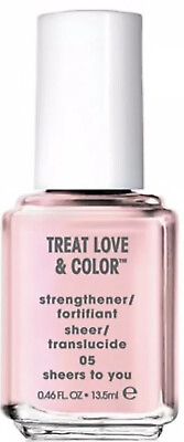 #ad ESSIE TREAT LOVE amp; COLOR Nail Lacquer Strengthener SHEERS TO YOU .5 Oz $12.50