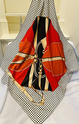 #ad Silky twill satin  scarf square 35quot;×35quot;. 90cm × 90cm silk feeling scarf Multi $9.99