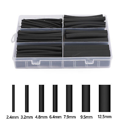 #ad 130pcs 3:1 Insulated Cable Sleeves Heat Shrink Tube Kit Corrosion Resistant $37.61