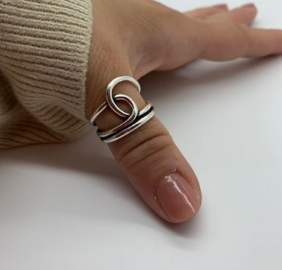 #ad Handmade adjustable Solid 925 Sterling Silver Heavy Pure Ring For Women Gift For $8.28
