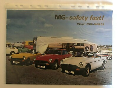 #ad MG Midget MGB MGB GT Brochure 1978 on Perfect GBP 17.95