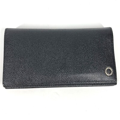 #ad BVLGARI Long wallet Bulgari Bulgari Two fold Long Wallet Leather Black $225.00