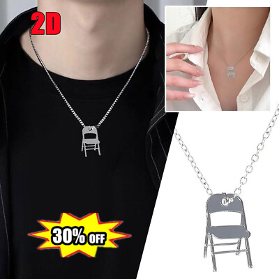 #ad 2D Folding Chair Necklace Brawl Folding Chair Necklace for Women Gift US202Best $1.96