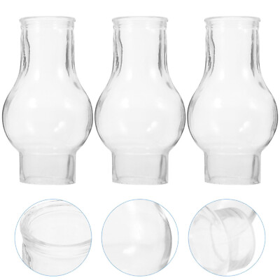#ad #ad Chandelier Lamp Shades Glass Oil Lamp Chimney Replacement Globes 3pcs $15.63