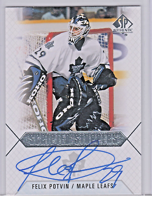 #ad FELIX POTVIN 2015 16 SP AUTHENTIC SCRIPTED STOPPERS AUTO SP GROUP C 1:730 LEAFS $199.00