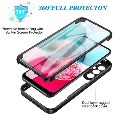 #ad 360° Full Cover Screen Protector Case For Samsung Galaxy A72 A13 A33 A12 A22 A32 $8.79