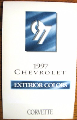 #ad 1997 Chevrolet Corvette Color amp; Trim Paint Chip Brochure Xlnt Original $7.79