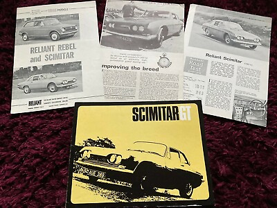 #ad Reliant Scimitar GT Brochure Set 1965 UK Issue RARE Road Test Reprints GBP 29.99