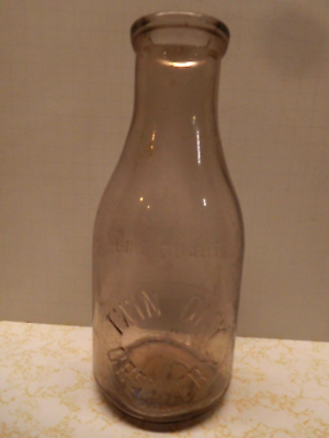 #ad Antique Light Purple Twin City Creamery Benton Harbor St. Joseph MI Bottle $60.00