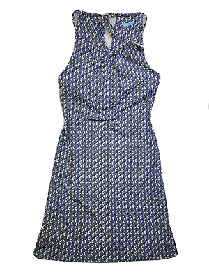 #ad NEW J. McLaughlin Catalina Cloth Maria Women XS Blue Saddle Print Halter Dress $45.03